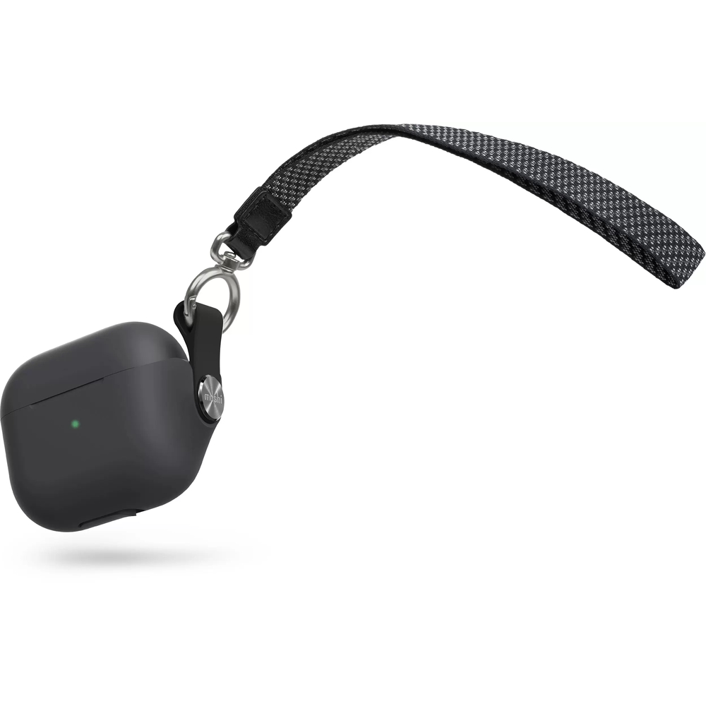 Чехол Moshi Pebbo для AirPods 3. Материал силикон. Цвет: черный.